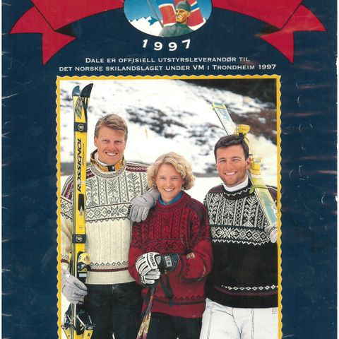 VINTAGE STRIKKE HEFTE OPPSKRIFT VM GENSEREN 1997 DALE GARN