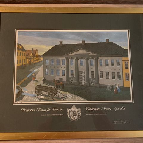 Kunsttrykk grunnloven 1814