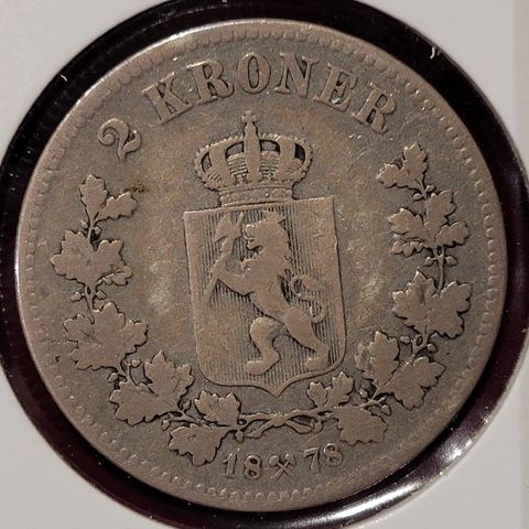 2 KRONER 1878 NORGE