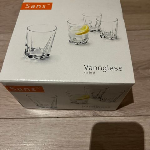 vannglass 4x30cl/4x38cl 