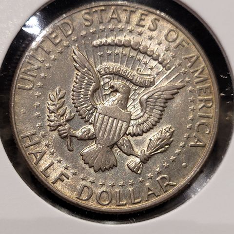Half US dollar 1967 Kv 01, Sølv 0.400
