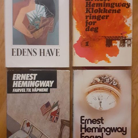 ERNEST HEMINGWAY BØKER