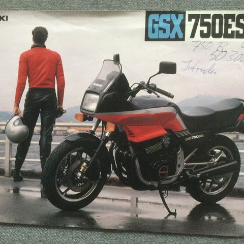 Suzuki GSX 750 ES brosjyre 1985