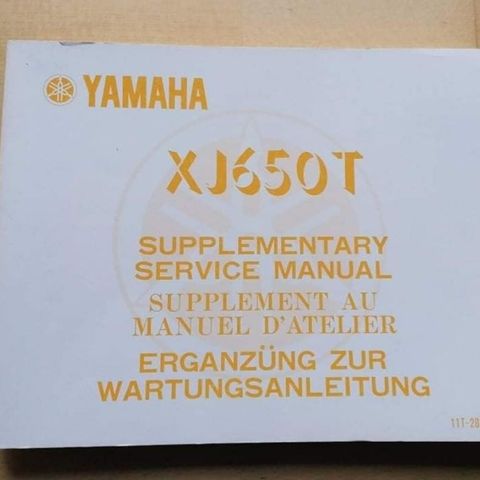 Yamaha XJ650Turbo verkstebok.
