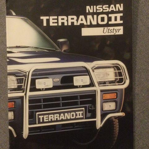 Nissan Terrano 2 utstyr brosjyre