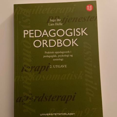 Pedagogisk ordbok. 2. utgave. Bø & Helle