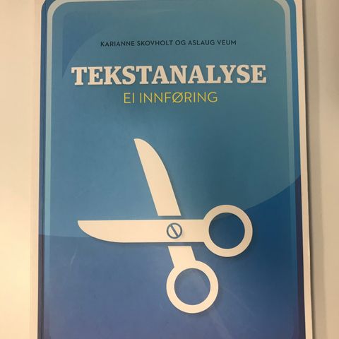 «Tekstanalyse» av Skovholt og Veum