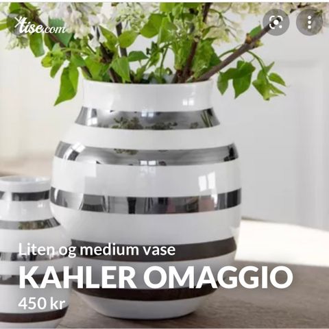 Kahler Omaggio liten og medium vase