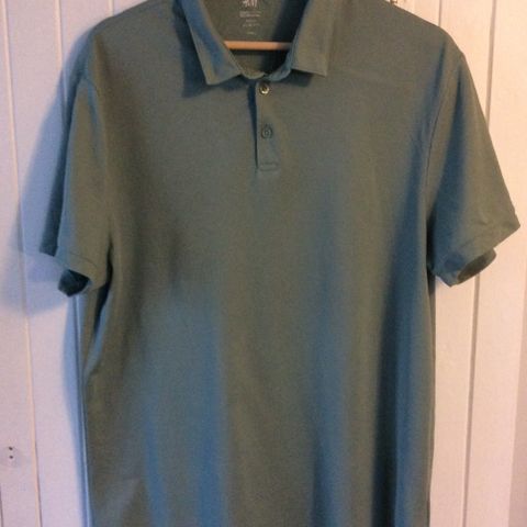 Polo Coolmax slim fit fra H&M, str L