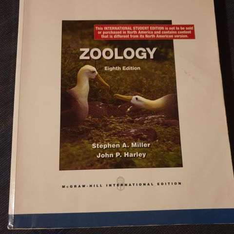 Zoologi av Stephen A. Miller og John P. Harley (8.utgave)