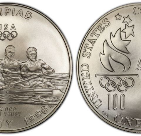 USA Silver Dollar "1996 Atlanta Paralympics - rowing" - 1996-D