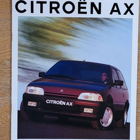 Brosjyre Citroen AX 1993