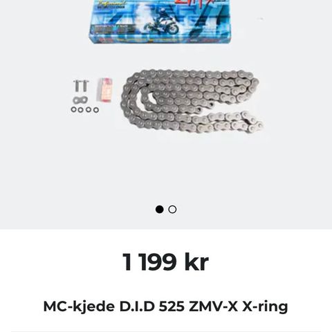 Motorsykkel kjede D.I.D x- ring  525 , 94 ruller