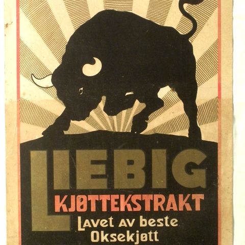 LIEBIG Reklameplakat: Liebig Kjøttekstrakt