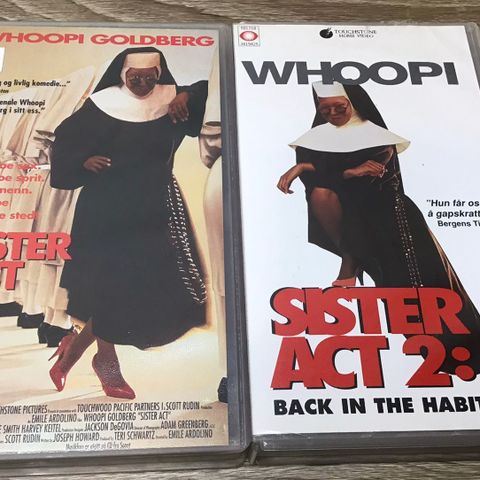 Sister  Act  & Sister Act 2 VHS  🔥NY PRIS