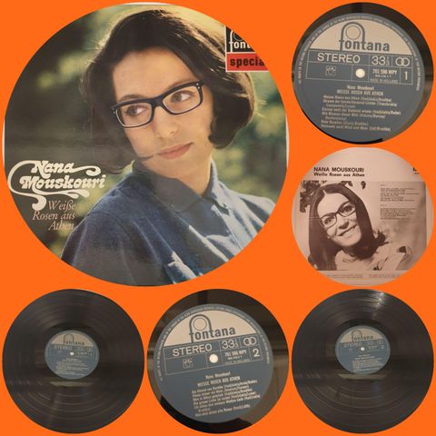 VINTAGE/RETRO LP-VINYL "NANA MOUSKOURI/WEIBE ROSEN AUS ATHEN "