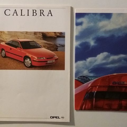 OPEL CALIBRA brosjyre + poster.