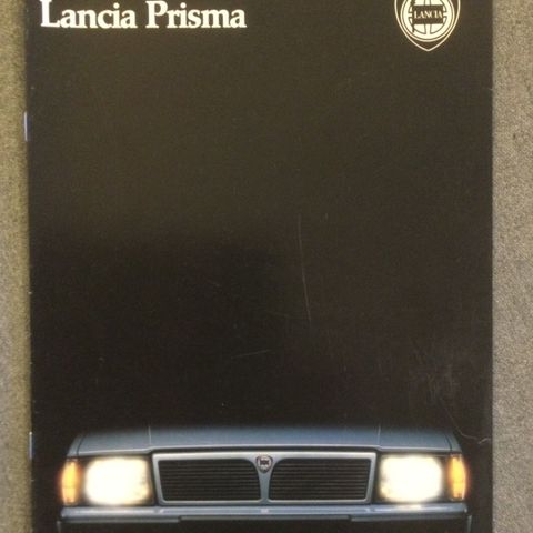 Lancia Prisma brosjyre 80 tallet