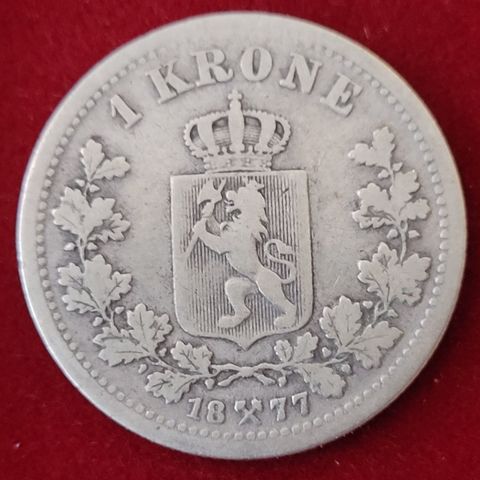 1 KRONE 1877 NORGE