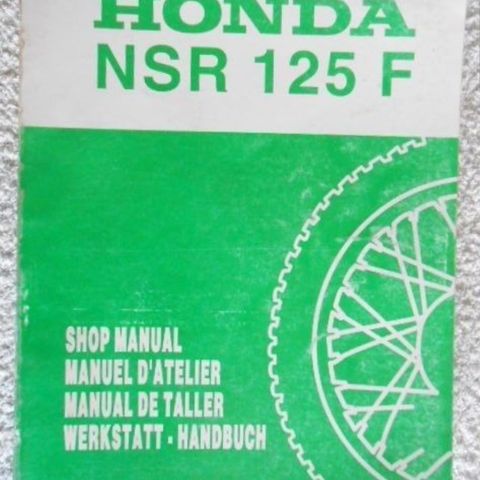 Honda NSR 125 verkstebok.