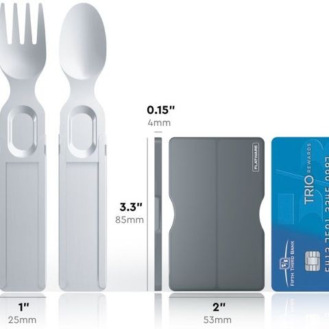 GoSun Flatware stainless steel sammenleggbart bestikk