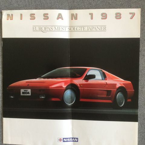 Nissan modellprogram personbil 1987