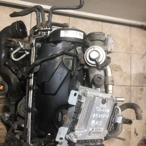 Motor 1.9 TDi motorkode bkc Volkswagen Skoda Audi  hele eller i deler