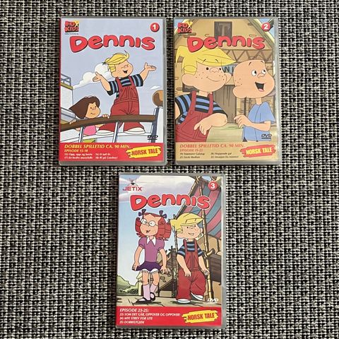 Dennis DVD 1-3 fra FOX KIDS (Norsk Tale)