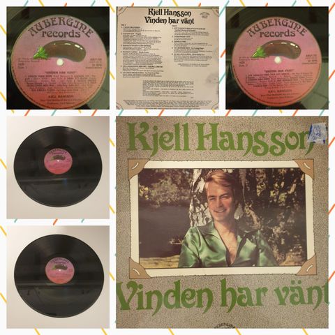 VINTAGE/RETRO LP-VINYL "KJELL HANSSON/VINDEN HAR VÅNT 1976"