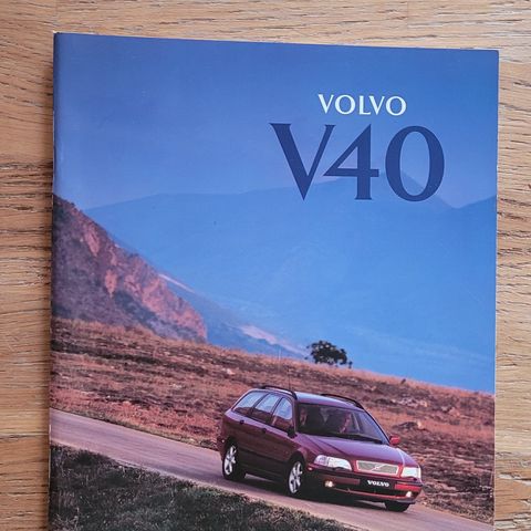Brosjyre Volvo V40 1996