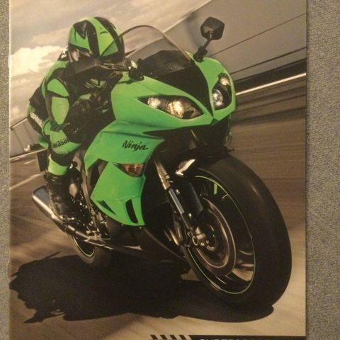 Kawasaki Ninja supersport 2009 brosjyre