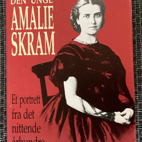 1 flott bok «DEN UNGE AMALIE SKRAM-Et portrett fra det nittende århundre.