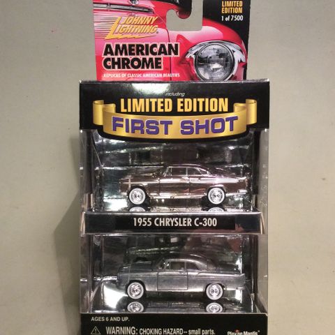 Johnny Lightning 1955 Chrysler C-300 First Shot American Chrome.