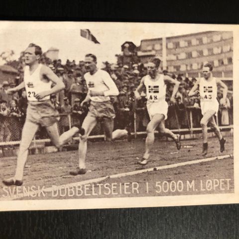 5000 meter Alfred Lydvo Voss Harald Nilsen Oslo Turn friidrett Tiedemann 1930