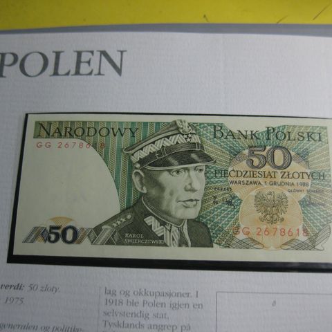 50 Zlotty Polen 1975 UNC