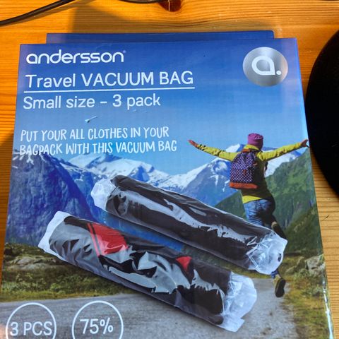 Travel Vacuum Bag 3 stk uåpnet eske