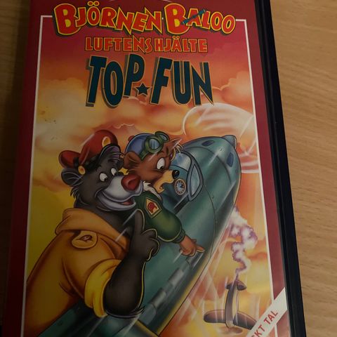 vhs film. Bjørnen Baloo. Svensk tale.