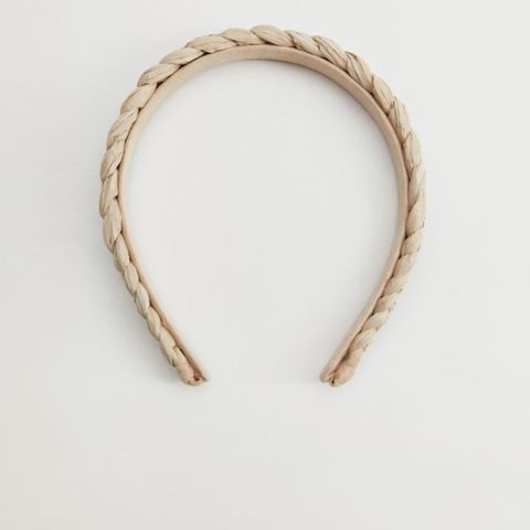 Raffia braided hairband MANGO