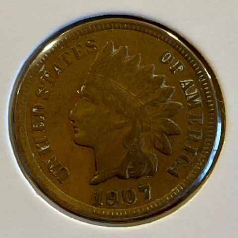 Indian Head Cent 1907 USA