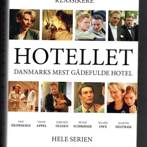 DVD  Hotellet.  Dansk drama.  45 timer. Stor boks. 14 disker.