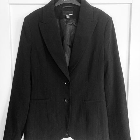 Pen, sort blazer / dressjakke - str 36