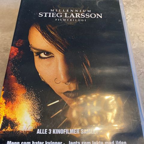 Millennium. Stieg Larsson. Filmtrilogi. Alle 3 filmene