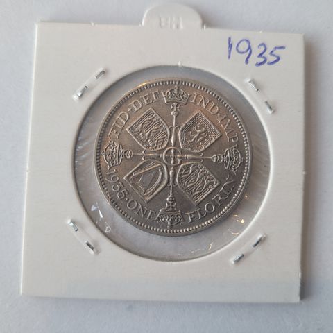 1 Florin 1935,  KV 01, Høy kvalitet på mynten