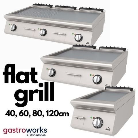 Proff Flatgrill - 40cm - 60cm - 80cm og120cm fra Gastroworks