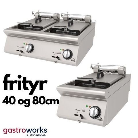 Frityr - Proff serie - Enkel eller Dobbel - Atalay - Gastroworks