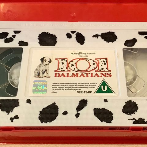 101 Dalmatians VHS ( ORIGINAL ) engelsk + norsk tale