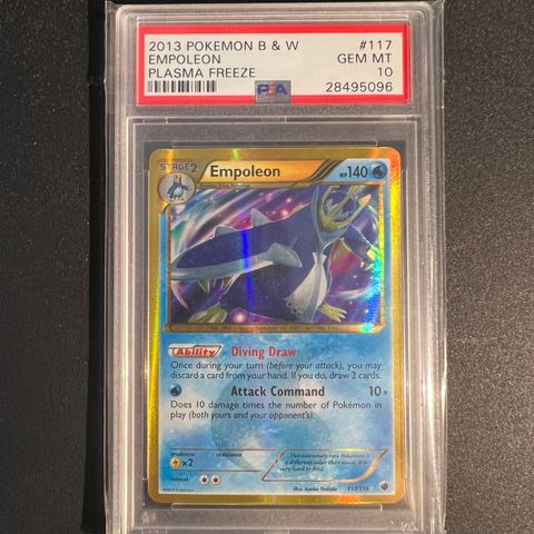 Pokemon! Plasma Freeze Empoleon PSA 10