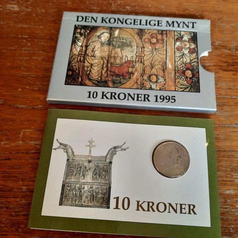 10 Kroner 1995 - Kong Harald V i blisterpakning