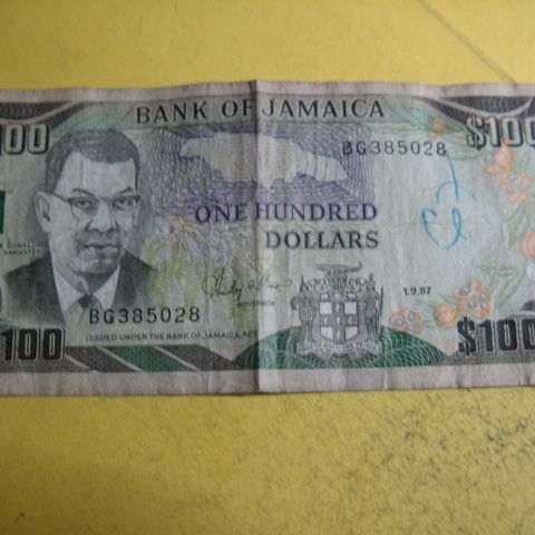 100 dollar Jamaica  1987