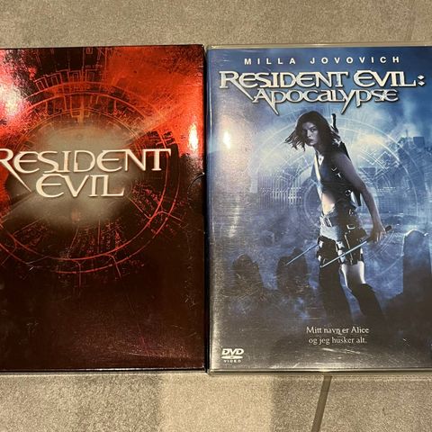 DVD 2 x Resident evil , apokalypse